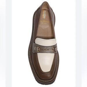 NWOT SAM EDELMAN Laurs two-tone leather loafers